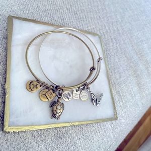 2 piece Alex and Ani Bangle Bracelet Bundle